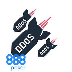 888Poker von DDoS-Attacke getroffen